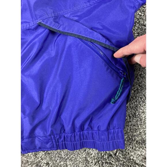 VTG 90s Columbia Sportswear Radial Sleeve Jacket Men Purple Teal Fleece Lined L - Picture 4 of 10